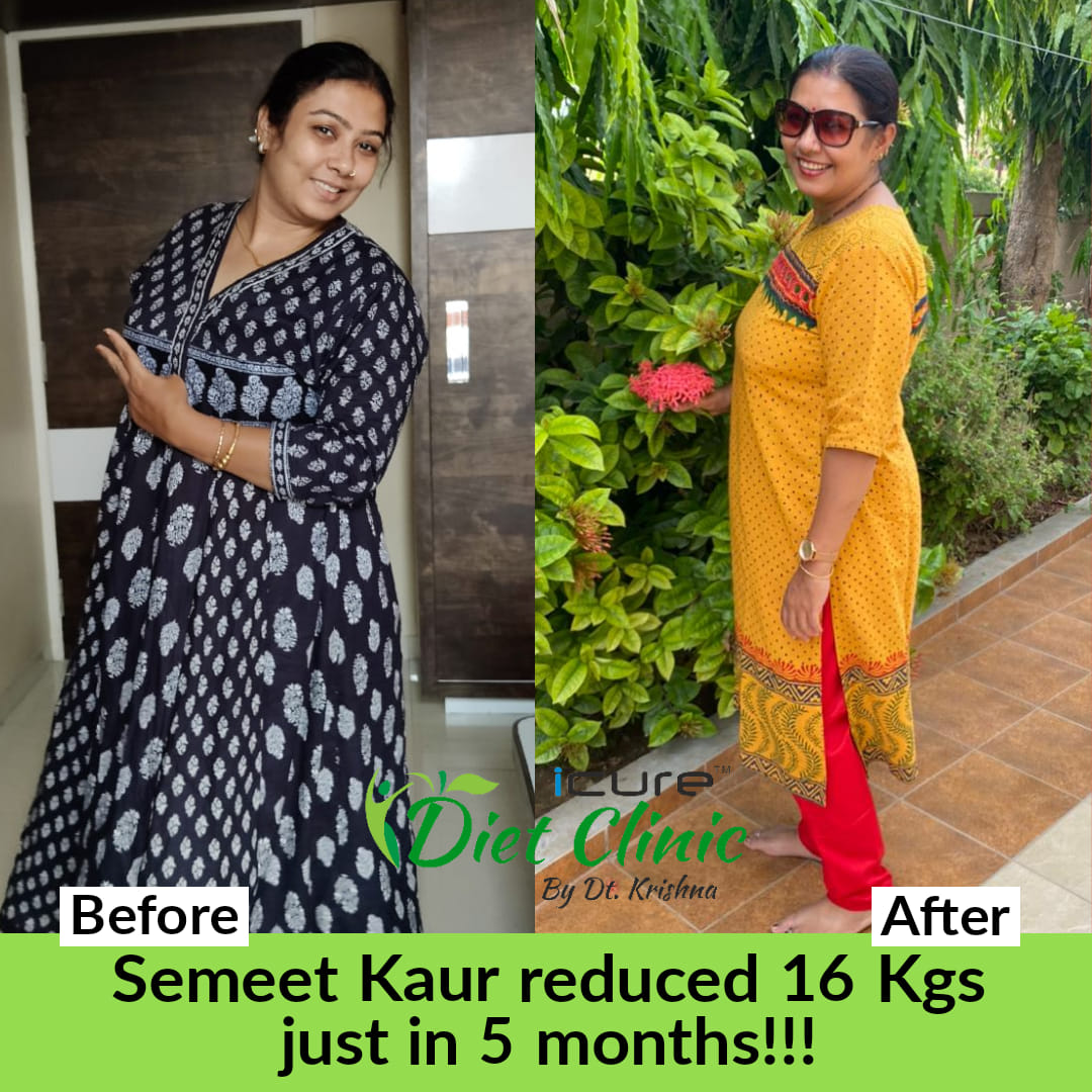 Semeet Kaur weight loss 16 kgs in 5 months
